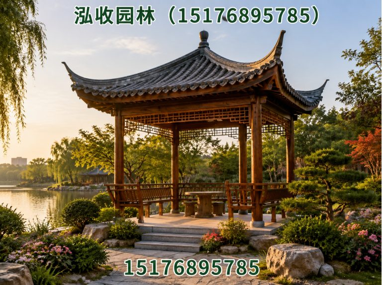张掖防腐木凉亭展示图